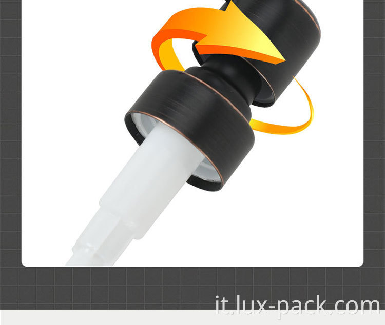 22-410 Big Alumite Spessa lozione per bottiglie di pompa per lozione costosa e bottiglia di crema